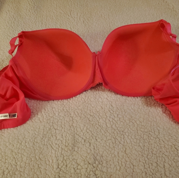 Torrid Curve size 46DD hot pink underwire pushup bra - Picture 6 of 7